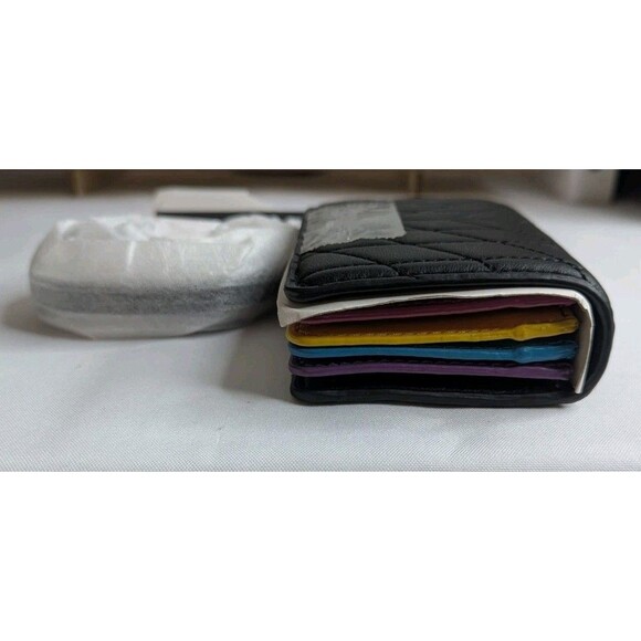 Karl Lagerfeld Paris - Nicolette Cardholder, Small, Black, Rainbow, NWT - Picture 4 of 7